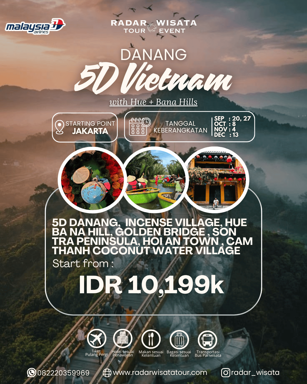 5D AMAZING DANANG WITH HUE + BANA HILLS